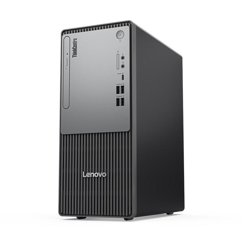 Kompjuter , Lenovo ThinkCentre Neo 50t G5 Desktop Tower me procesor Intel Core i3-14100, 8 GB DDR5 RAM, 512 GB SSD, grafikë UHD 730, Windows 11 Pro, ngjyrë e zezë, garanci 3 vjet OnSite