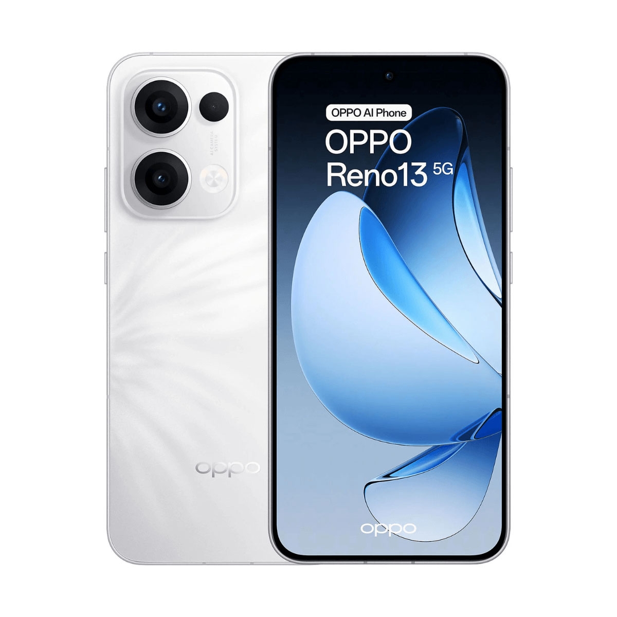 Telefon Oppo Reno 13, 12/256GB, Dual SIM 5G, i Bardhë Plume