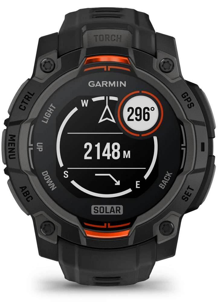 Ora inteligjente GARMIN Instinct 3 45mm SOLAR, Ngjyrë e zezë