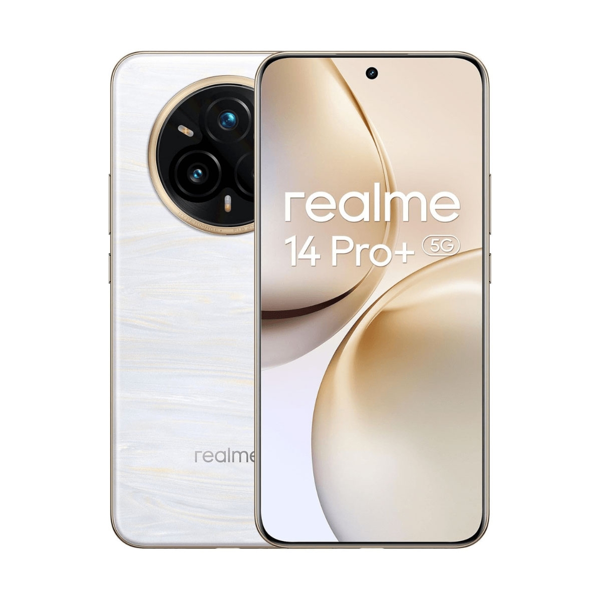 Telefon Realme 14 Pro+, 5G Dual SIM, 8/256GB, Pearl White