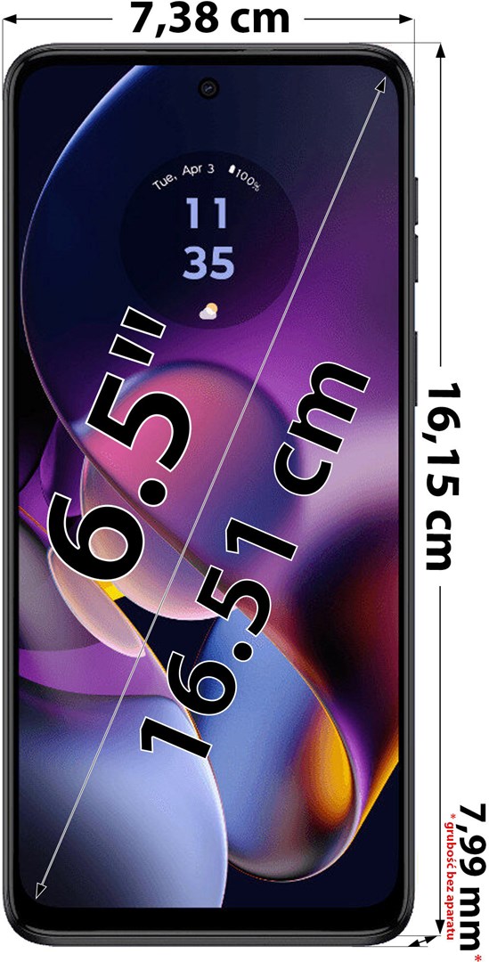 Telefon Motorola Moto G54 Power 5G, Dual SIM, 8 GB RAM, 256 GB, blu e erret