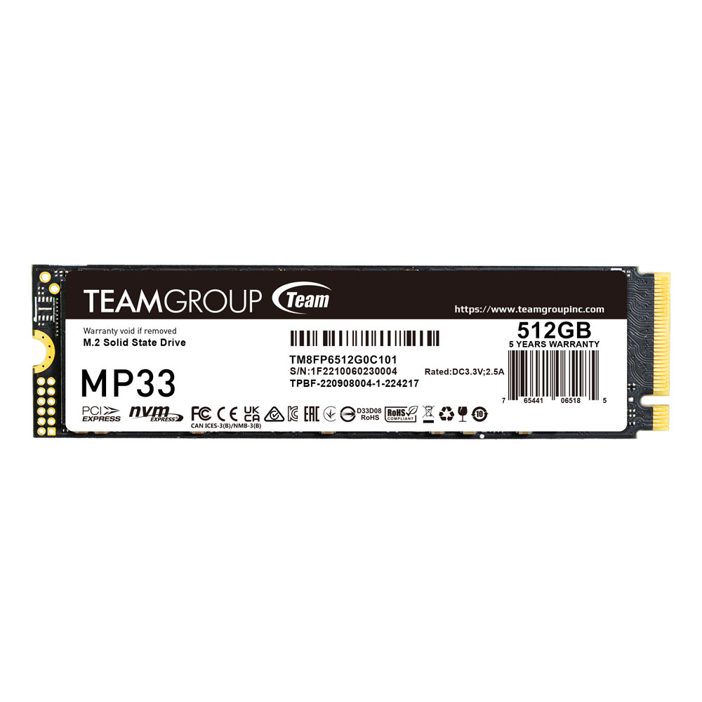 SSD M.2, 512GB, TeamGroup, Gen3x4,