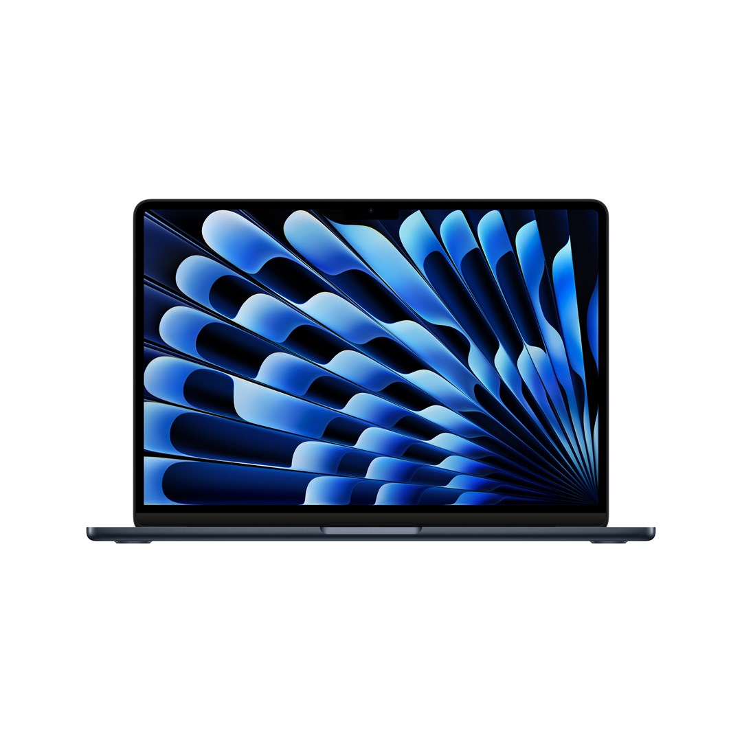 Laptop, Apple MacBook Air 13-inch : M3 chip with 8-core CPU and 8-core GPU, 16GB, 256GB SSD, - Midnight
