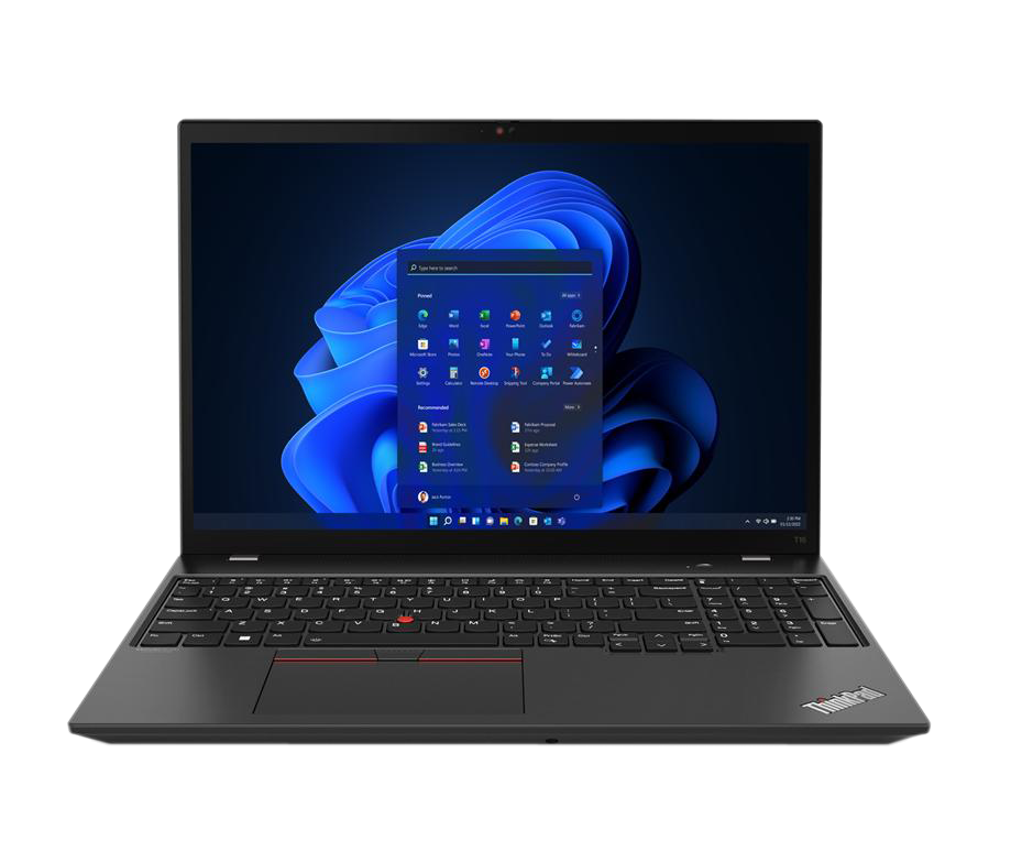 Laptop, Lenovo ThinkPad T16, 40.6cm, 16", WUXGA AMD Ryzen™ 7 PRO 6850U, 16 GB LPDDR5-SDRAM, 512 GB SSD, Wi-Fi 6E (802.11ax), Windows 11 Pro, i zi