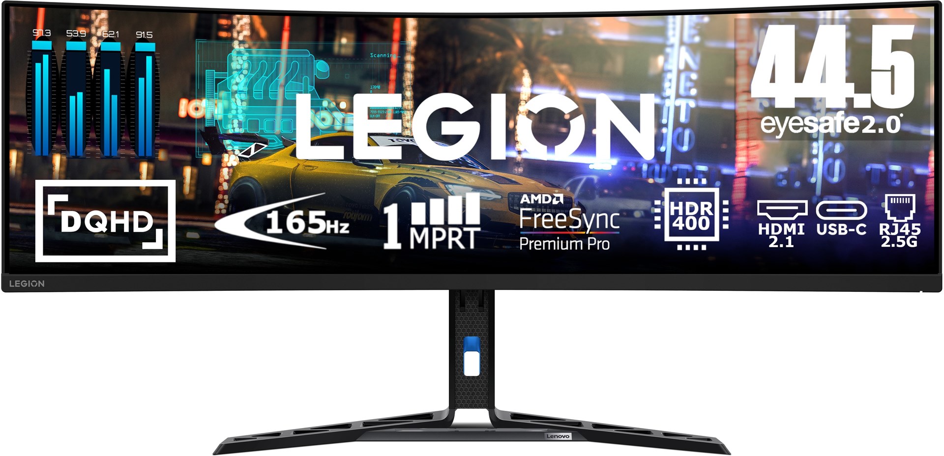 Lenovo Legion R45w-30 computer monitor 113 cm (44.5") 5120 x 1440 pixels DQHD LED Black