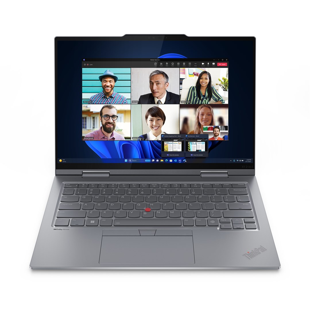 Lenovo ThinkPad X1 2-in-1 Gen 9 Intel Core Ultra 7 155U Hybrid (2-in-1) 35.6 cm (14") Touchscreen WUXGA 16 GB LPDDR5x-SDRAM 1 TB SSD Wi-Fi 6E (802.11ax) Windows 11 Pro English Grey