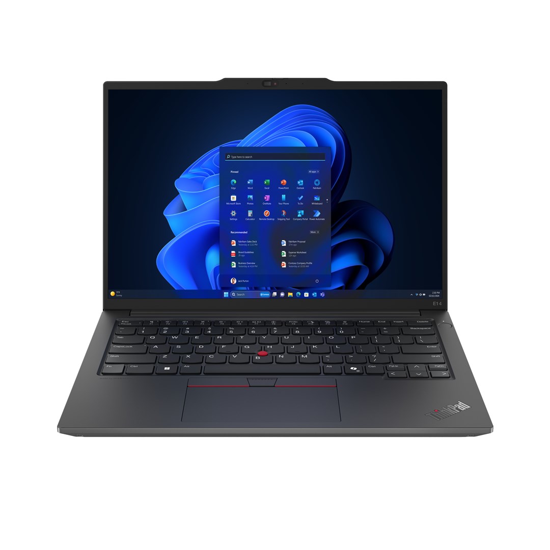 Laptop, Lenovo ThinkPad E14 AMD Ryzen™ 5 7535HS, 35.6cm, 14", WUXGA, 16 GB DDR5-SDRAM, 512 GB SSD, Wi-Fi 6E (802.11ax), Windows 11 Pro, i zi