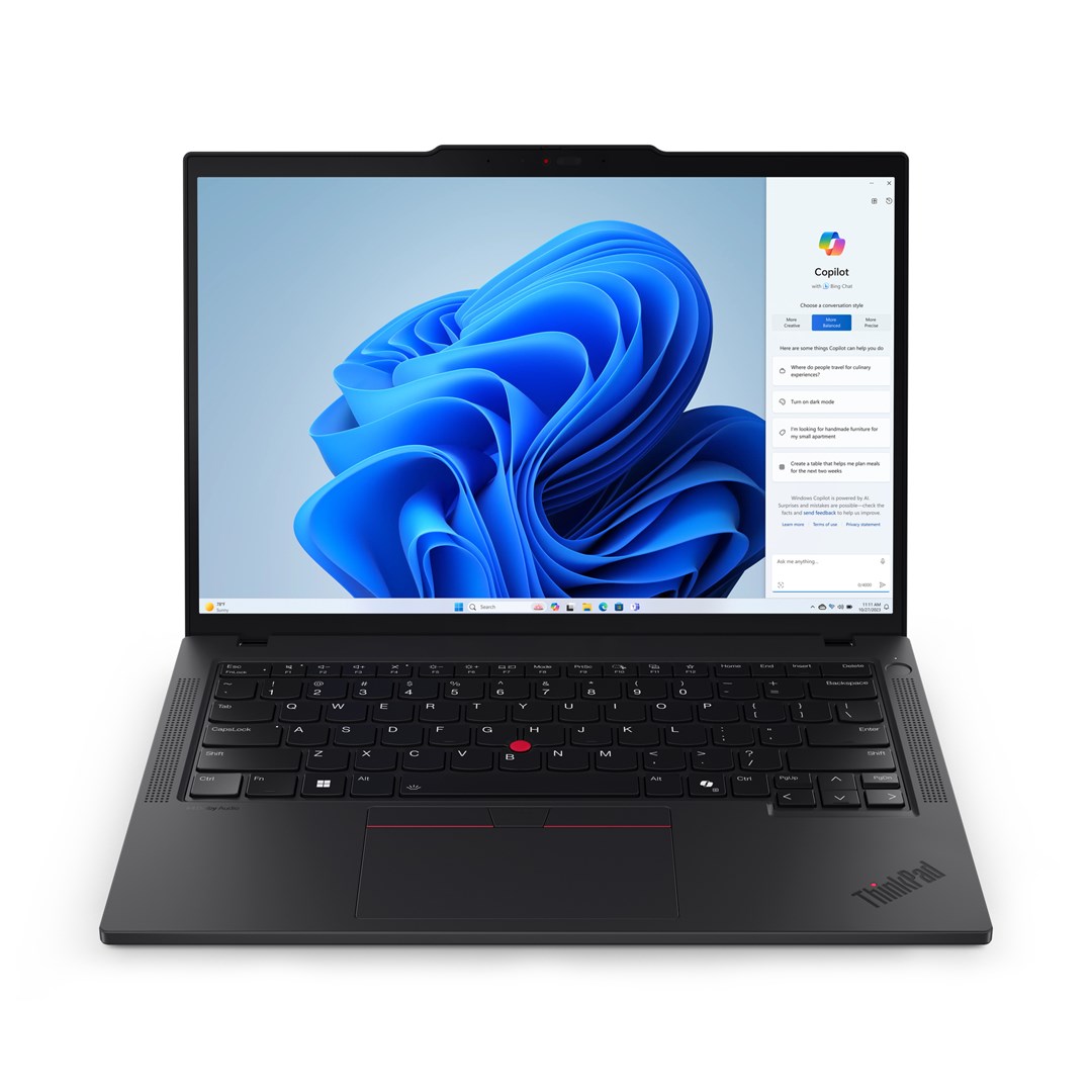 Laptop, Lenovo ThinkPad T14, Intel Core Ultra 7 155U,  35.6 cm (14"), WUXGA 32 GB DDR5-SDRAM, 1 TB SSD, Wi-Fi 6E (802.11ax), Windows 11 Pro, i zi