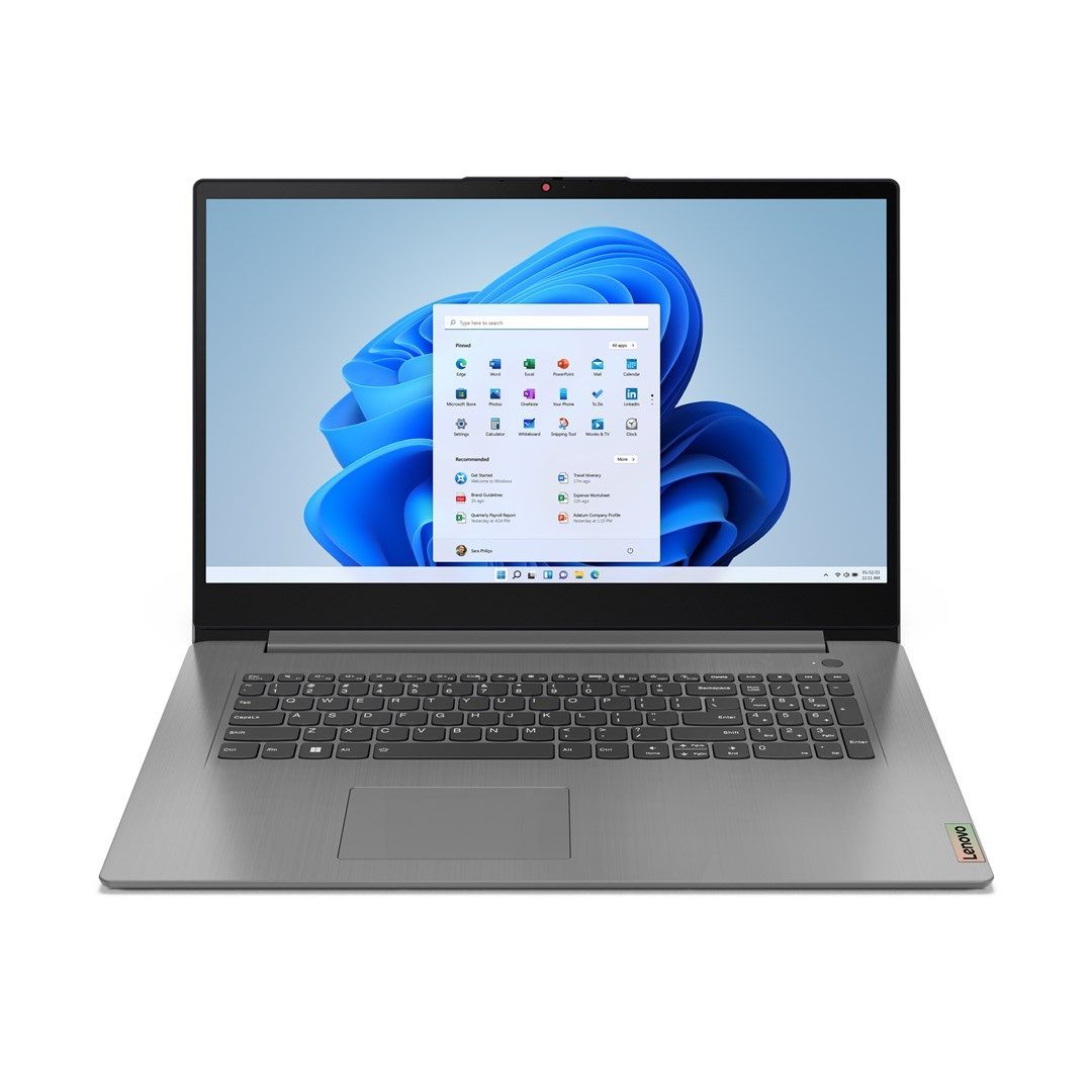 Laptop, Lenovo IdeaPad 3, 17IAU7 Intel® Core™ i5 i5-1235U,  43.9cm, 17.3", Full HD, 8 GB DDR4-SDRAM, 512 GB SSD, Wi-Fi 5 (802.11ac) Windows 11 Home, i hirit