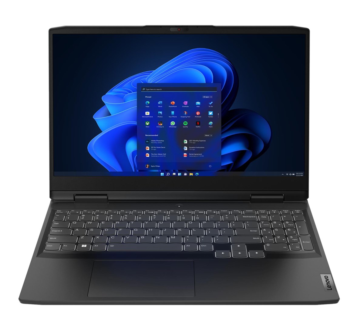 Laptop, Lenovo IdeaPad Gaming 3, 15ARH7 AMD Ryzen™ 5 7535HS, 39.6cm, 15.6", Full HD, 16 GB DDR5-SDRAM, 512 GB SSD, NVIDIA GeForce, RTX 3050 Wi-Fi 6 (802.11ax), NoOS, e hirit