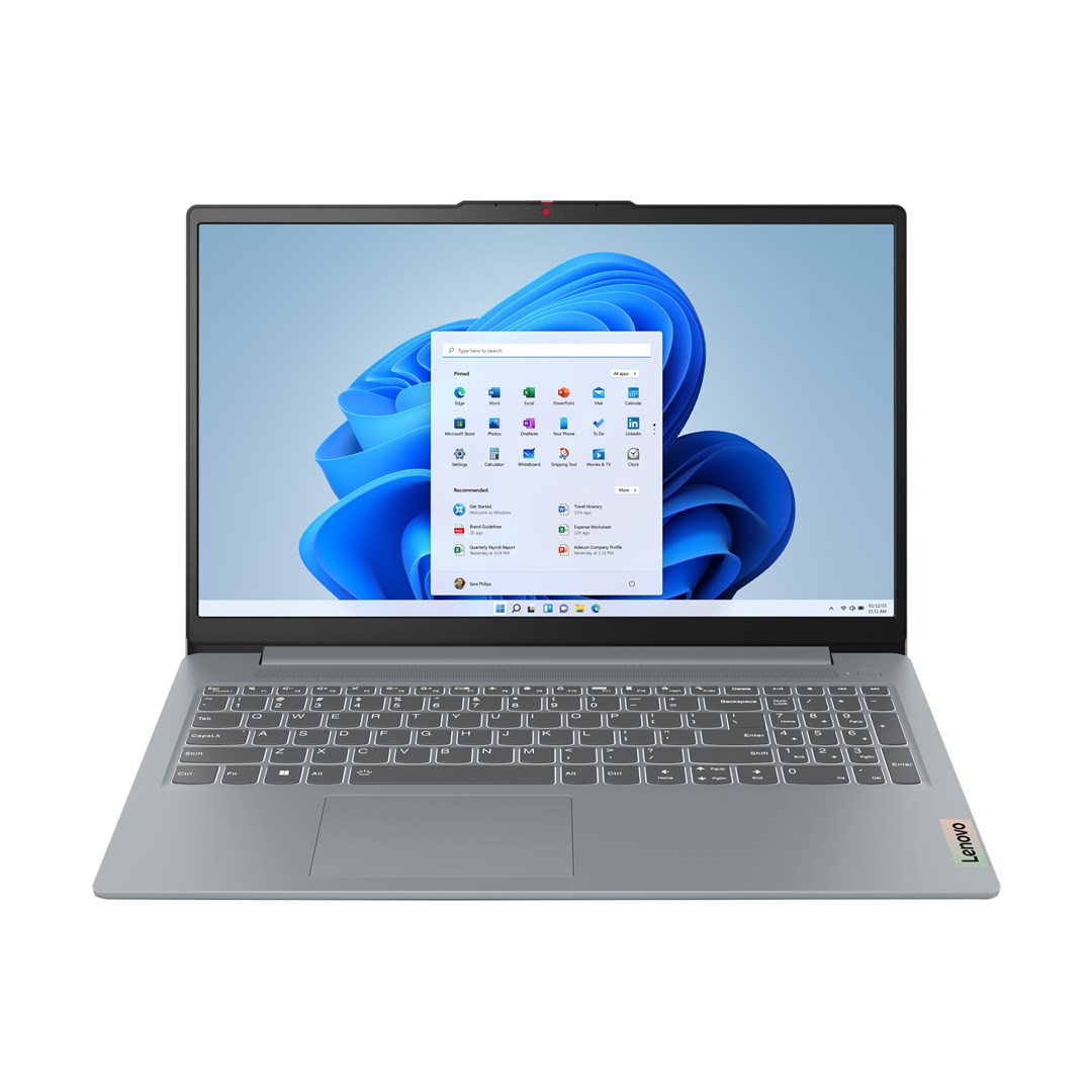 Laptop, Lenovo IdeaPad Slim 3, 15IAH8 Intel® Core™ i5 i5-12450H,  39.6 cm (15.6"), Full HD, 8 GB LPDDR5-SDRAM, 512 GB SSD, Wi-Fi 5 (802.11ac), Windows 11 Home, Gri