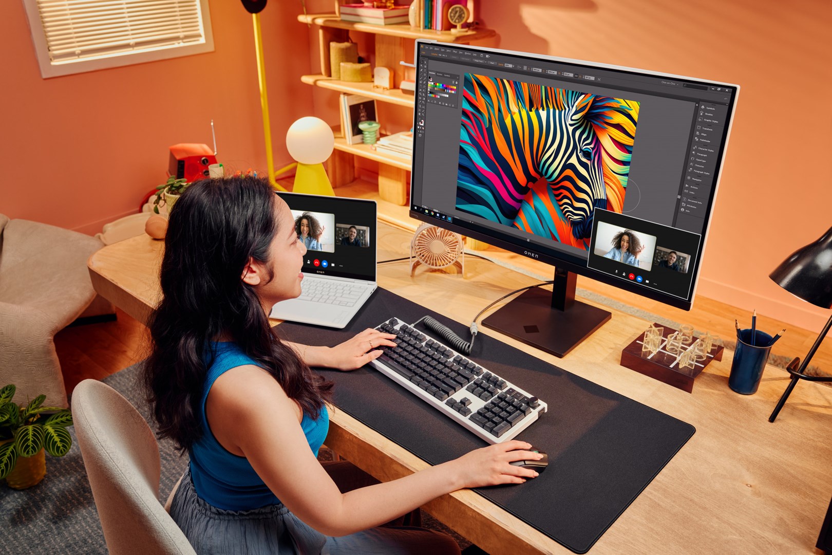 HP OMEN Transcend 31.5 inch UHD 240Hz OLED Gaming Monitor - Transcend 32