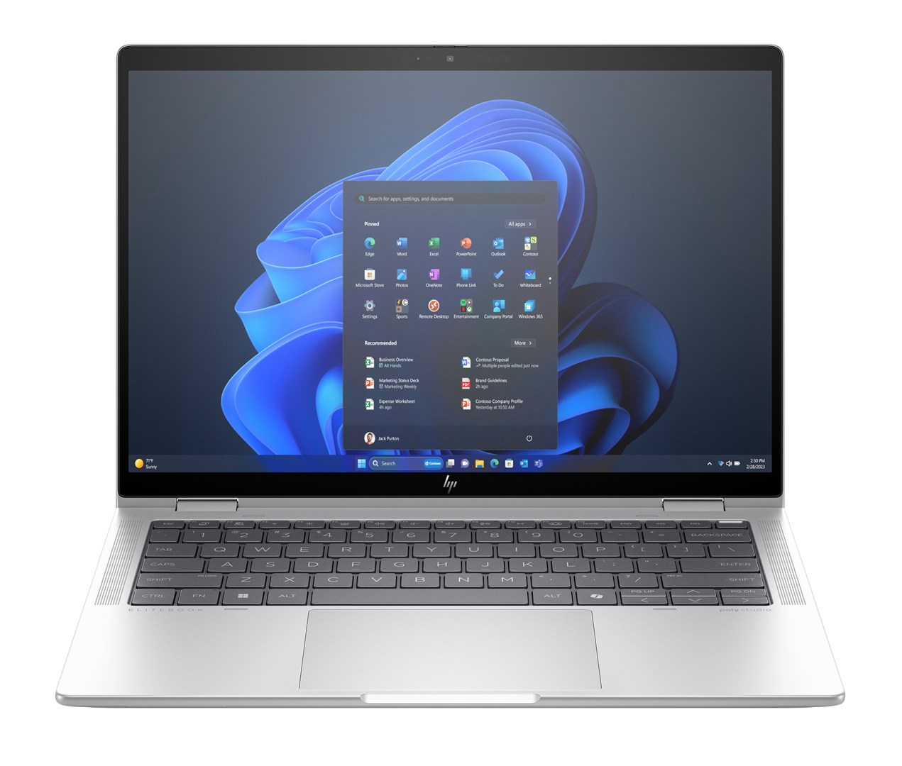 Laptop, HP Elite x360, 1040 14 inch G11, 2-in-1 Notebook PC Intel Core Ultra, 7 155H Hybrid (2-in-1), 35.6 cm (14"), Touchscreen WUXGA,16GB LPDDR5x-SDRAM, 512GB SSD, Wi-Fi 6E (802.11ax), Windows 11 Pro,i argjendte