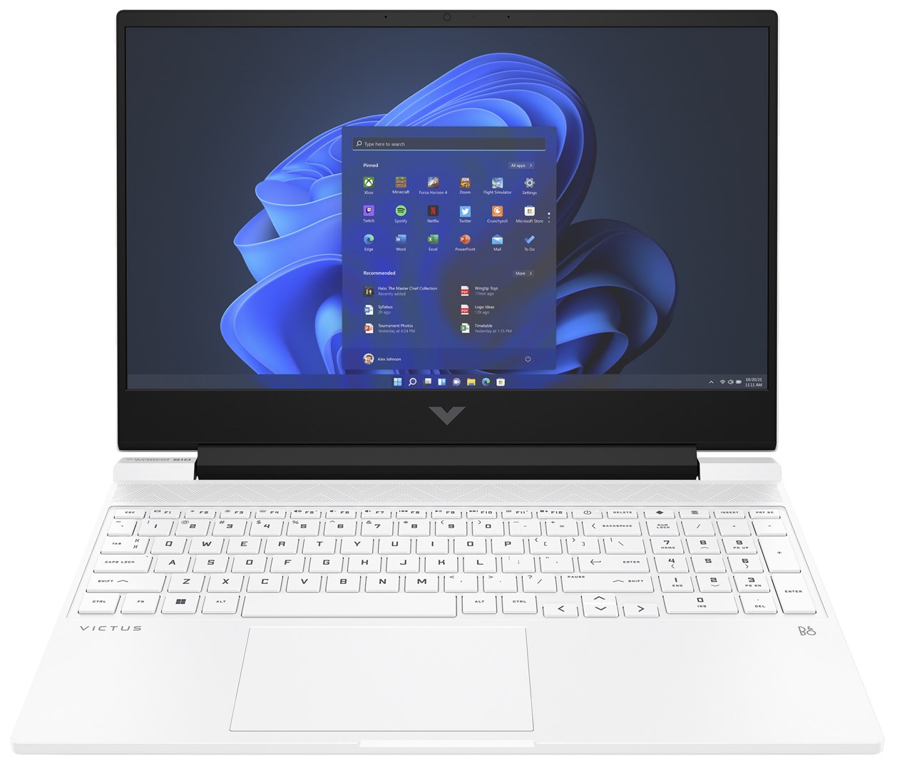 Laptop, HP Victus Gaming 15-fb2662nw AMD Ryzen™, 5 8645HS 39,6cm, 15.6", Full HD, 16 GB, DDR5-SDRAM 512 GB ,SSD ,NVIDIA GeForce RTX 3050 Wi-Fi 6 (802.11ax) Windows 11 Home, i bardhe