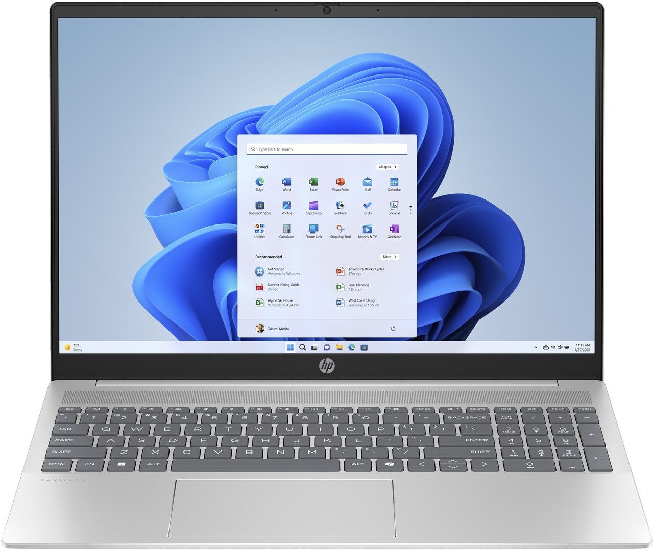 Laptop, HP Pavilion 16-af0075nw Intel Core Ultra 5 125U,  40.6cm, 16", 2K, 16 GB, LPDDR5-SDRAM 512 GB, SSD, Wi-Fi 6E (802.11ax) Free DOS, i argjendt