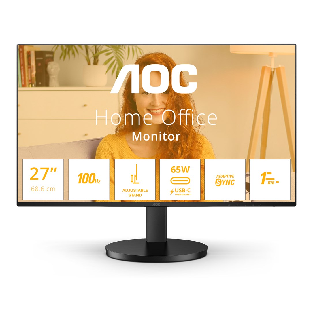 Monitor  AOC B3 Q27B3CF2 computer monitor 68.6 cm (27") 2560 x 1440 pixels Quad HD Black
