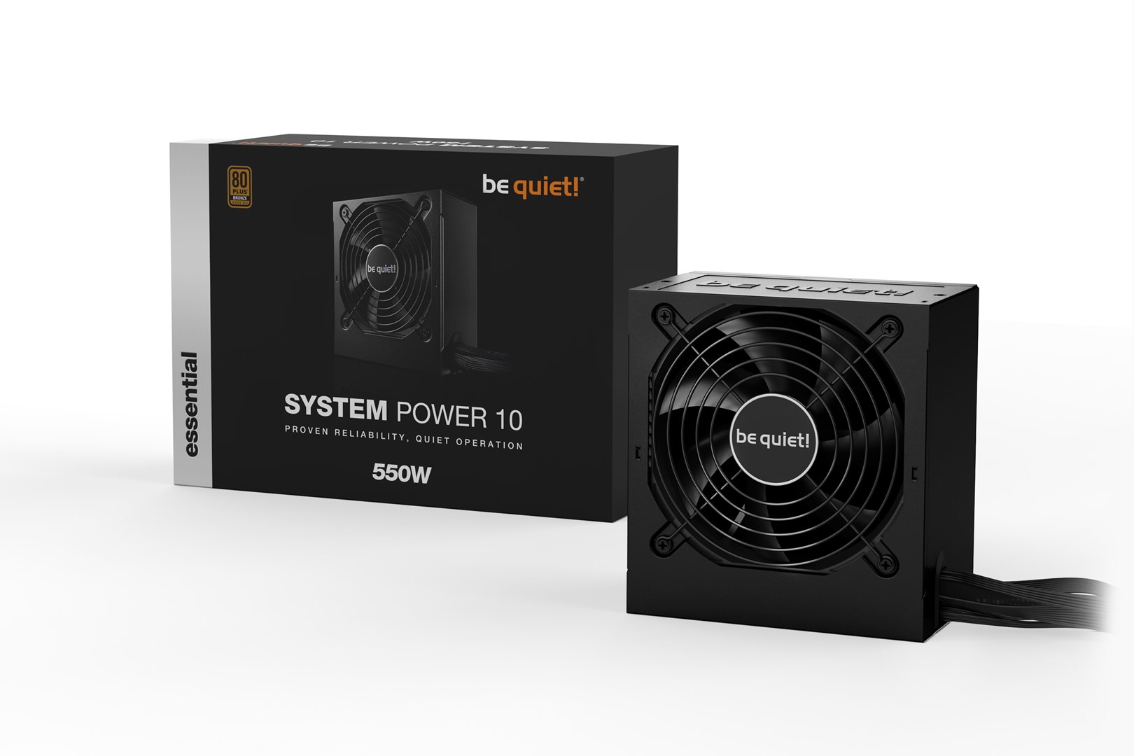 Furnizues me Energji be quiet! System Power B10 550W 20+4 Pin ATX, Ngjyrë e Zezë