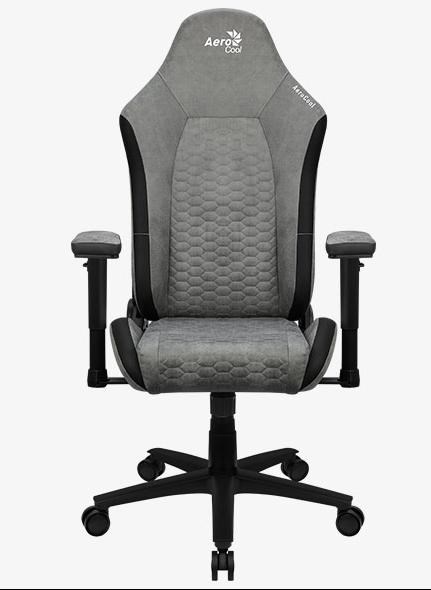 Karrige, Aerocool, Crown, AeroSuede, Universal, gaming chair Padded, seat Stone Grey