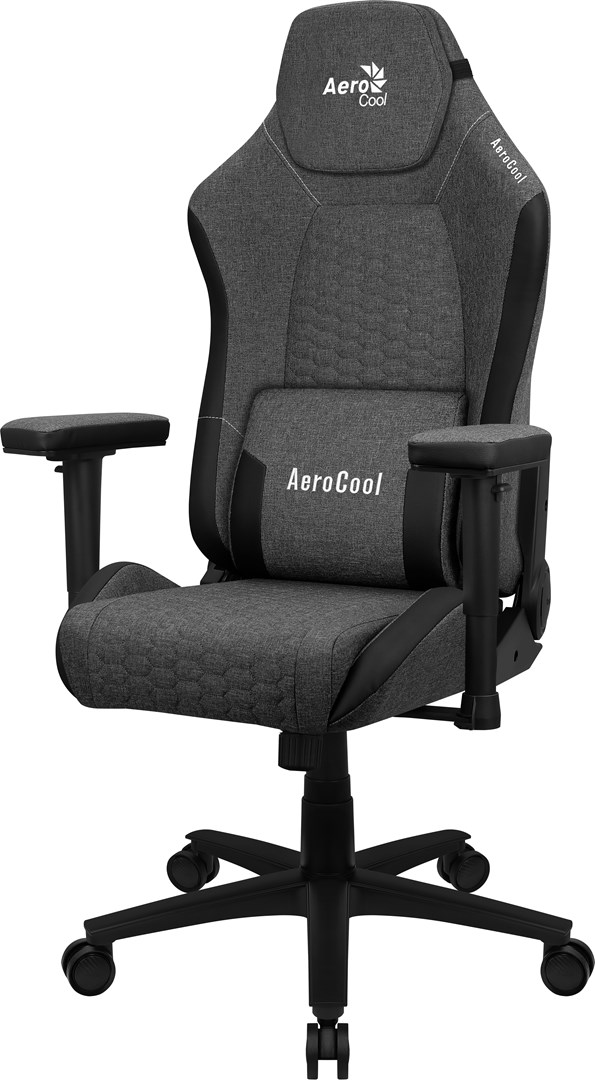 Karrige, Aerocool, CROWNASHBK, Ergonomic, Gaming, Chair, Adjustable, Cushions, AeroWeave Technology, Zezë