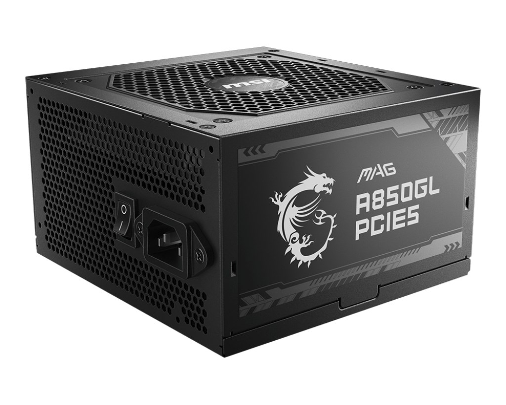Furnizues me Energji MSI MAG A850GL PCIE5 850W, 20+4 Pin ATX, Ngjyrë e Zezë