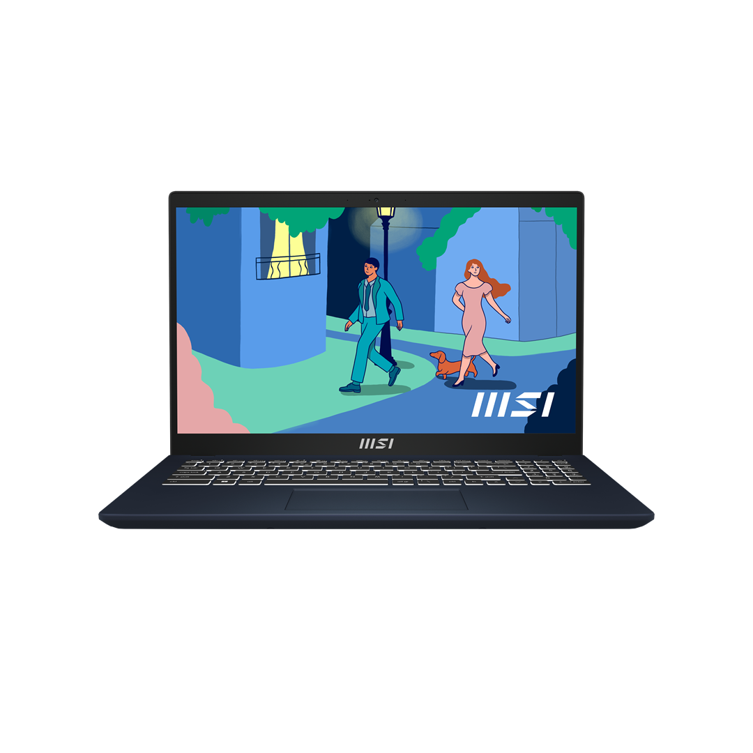 Laptop, MSI Modern 15 B12MO-640PL, 39.6 cm (15.6"), Full HD Intel® Core™ i5 i5-1235U, 16 GB DDR4-SDRAM, 512 GB SSD, Wi-Fi 6 (802.11ax), Windows 11 Home, i zi