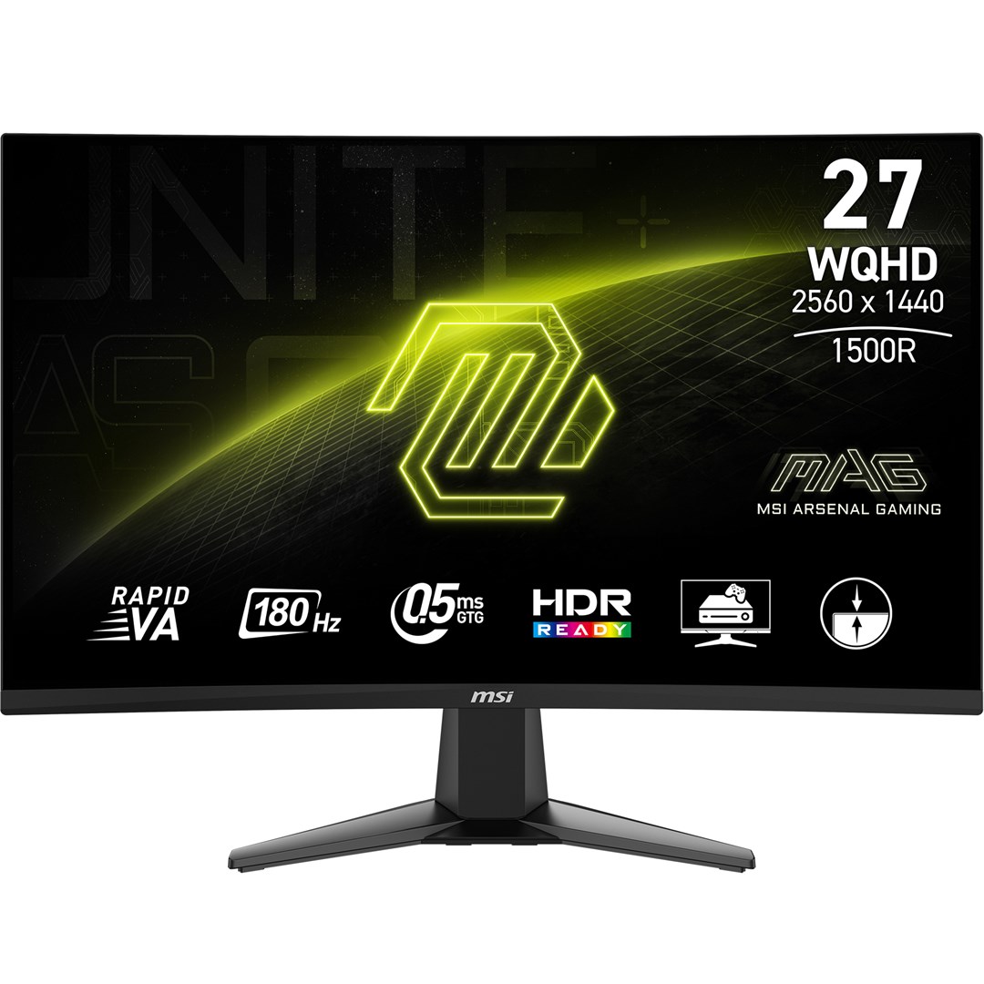 Monitor MSI MAG 27CQ6F – 68.6 cm (27") 2560 x 1440 pikselë, Quad HD, LCD, i Zi