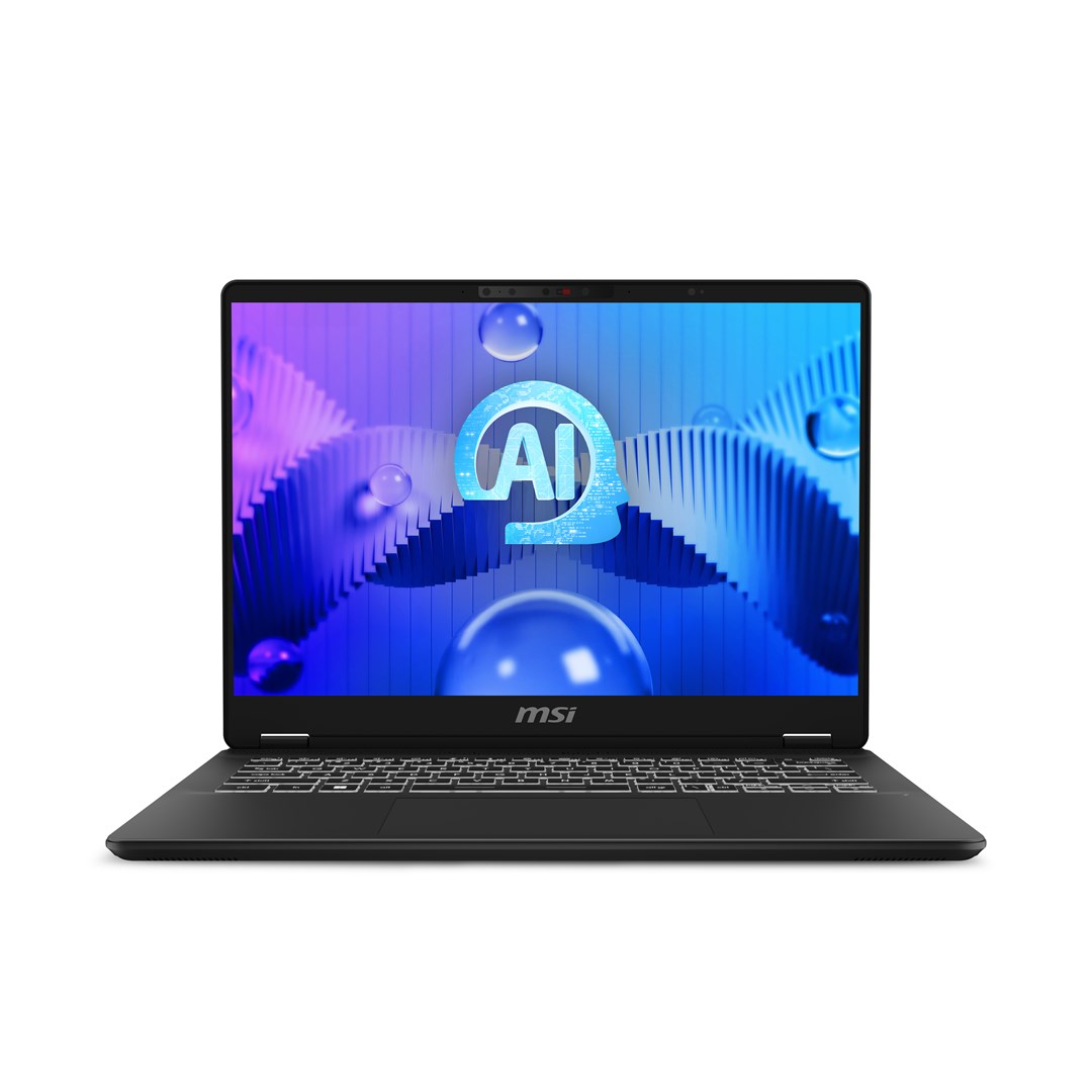 Laptop, MSI Prestige 14, AI STUDIO C1VEG-051PL, Intel Core Ultra 7 155H, 35.6 cm (14"), 2.8K, 32 GB DDR5-SDRAM, 1 TB SSD, NVIDIA GeForce RTX, 4050 Wi-Fi 7 (802.11be), Windows 11 Home, Gri