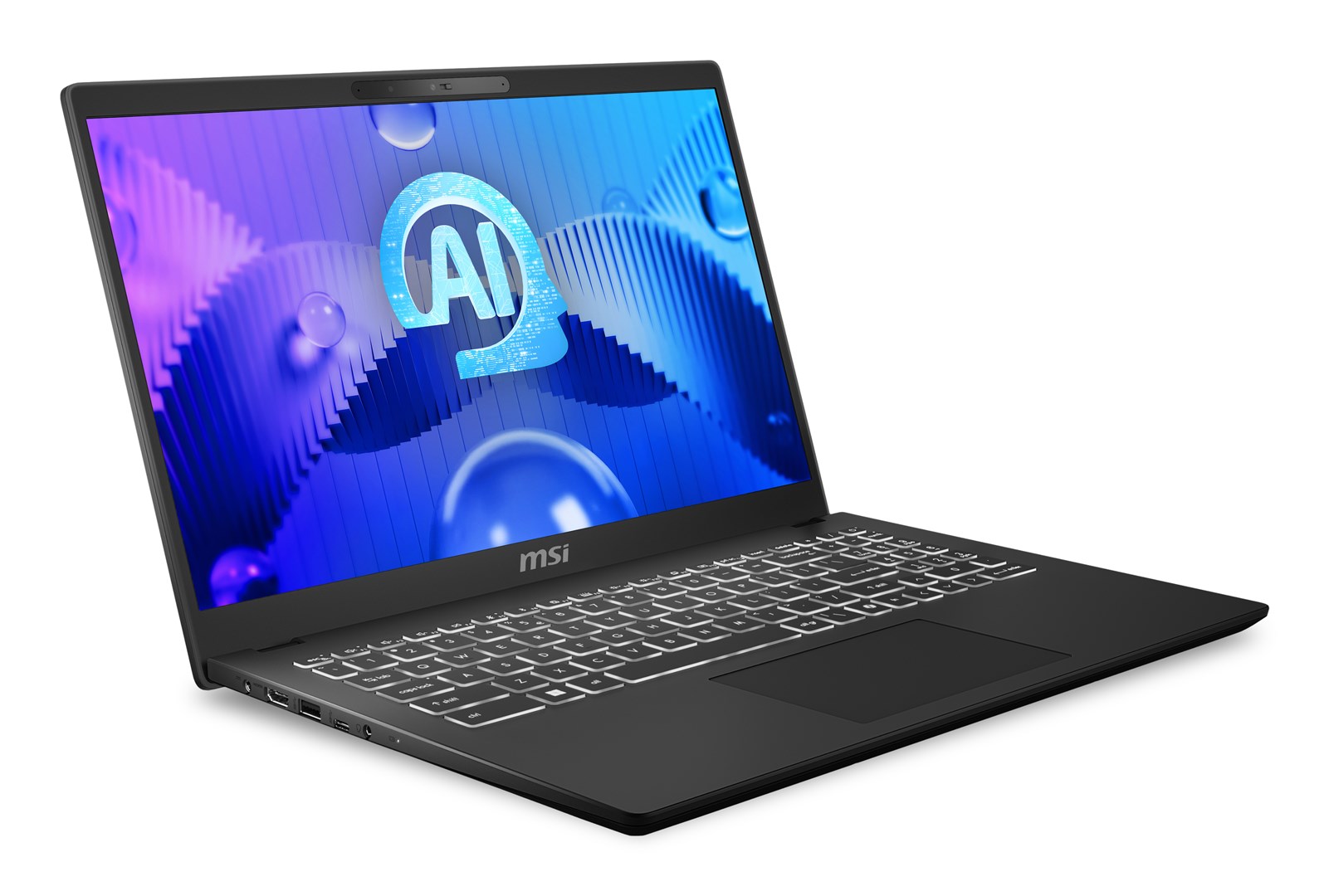 Laptop, MSI Modern 15 H AI C1MG-210PL, Intel Core Ultra 5 125H, Full HD, 16GB DDR5-SDRAM, 512GB SSD, Wi-Fi 6E (802.11ax) Windows 11 Home, i zi