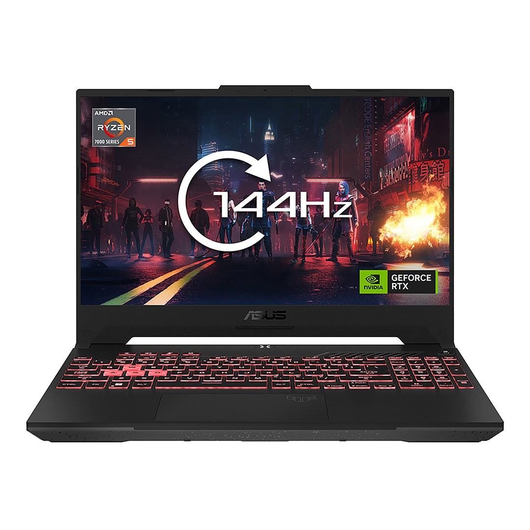Laptop, ASUS TUF Gaming A15, FA507NU-LP101W AMD Ryzen™ 5 7535HS, 39.6cm, 15.6", Full HD, 16 GB DDR5-SDRAM, 512 GB SSD, NVIDIA GeForce, RTX 4050 Wi-Fi 6 (802.11ax), Windows 11 Home, e hirit