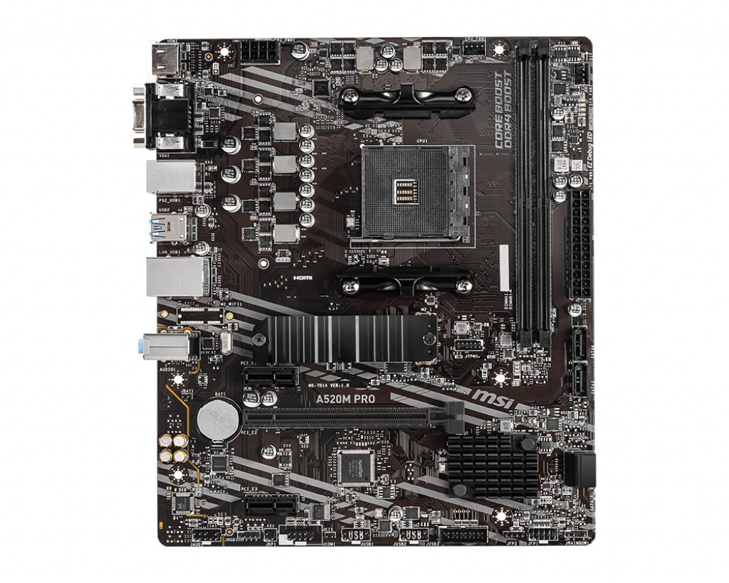 Motherboards , MSI A520M PRO Socket AM4 micro ATX