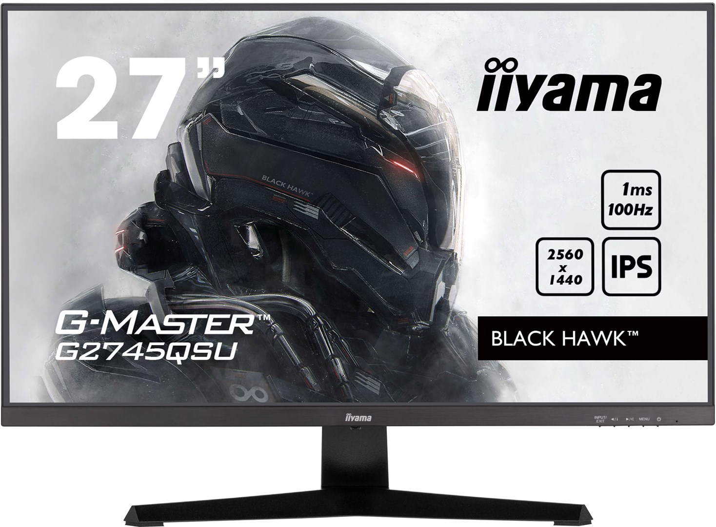 Monitor kompjuteri iiyama G-MASTER G2745QSU-B2, 68.6 cm (27"), Wide Quad HD LED, i zi