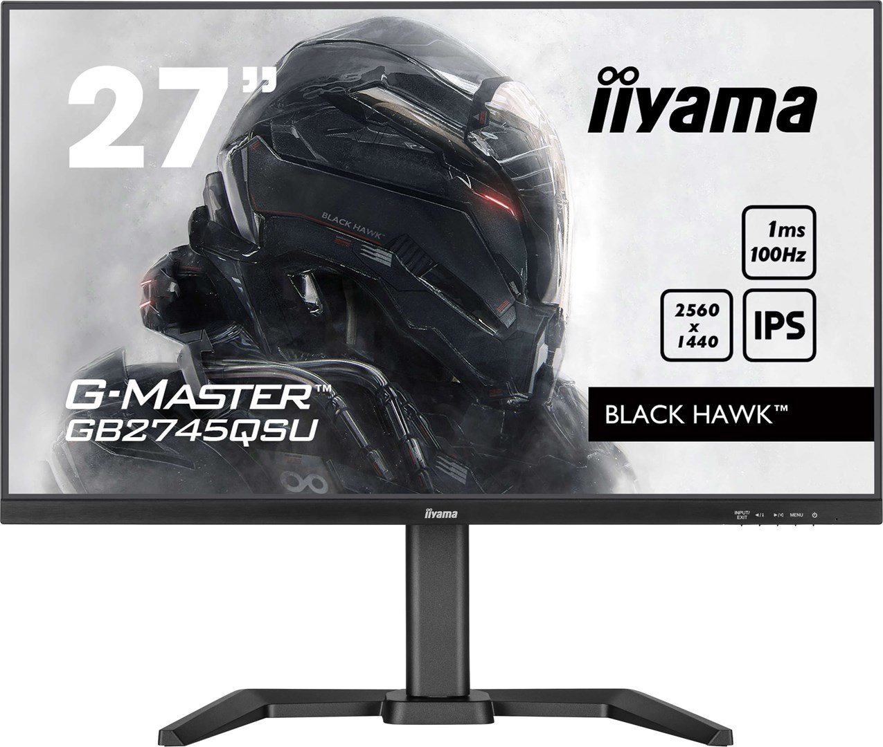 Monitor kompjuteri iiyama G-MASTER GB2745QSU-B2, 68.6 cm (27"), 2560 x 1440 pixel, Wide Quad HD, LED, i zi