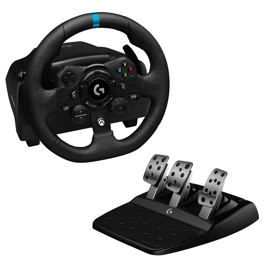 Kontroller,Logitech G, G923, Racing, Wheel and Pedals, for, Xbox, X|S, Xbox, One and PC