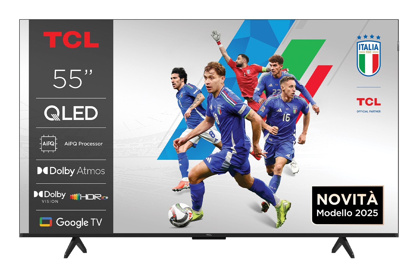 TCL P7K 55P7K TV 139.7 cm (55") 4K Ultra HD Smart TV Wi-Fi Metallic 450 cd/m²
