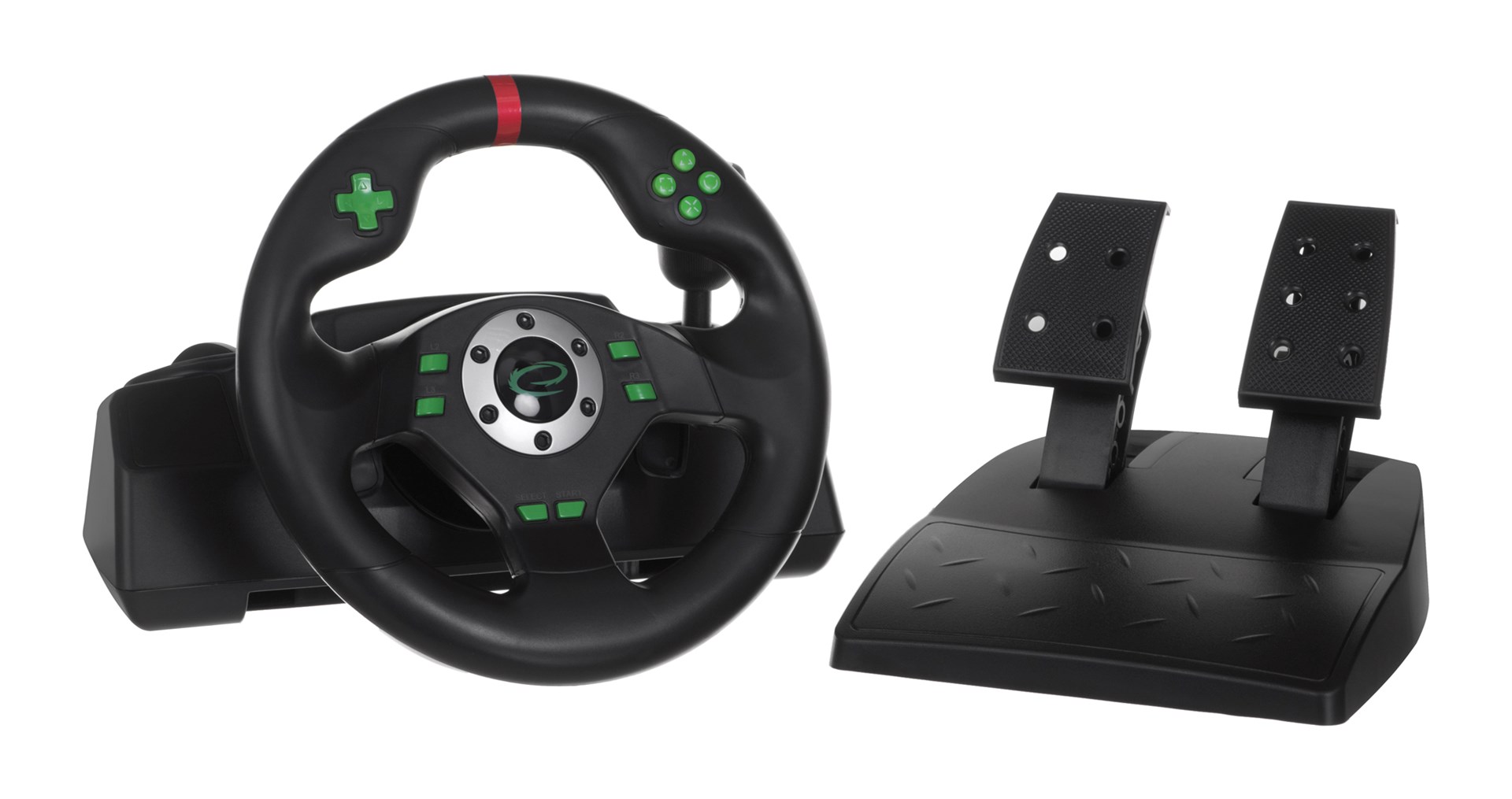 Kontroller, Esperanza, EGW101, Gaming, Steering, wheel Playstation,Playstation 3 Digital, USB, Gjelber & Zi