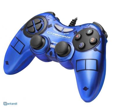 GAMEPAD ESPERANZA FIGHTER BLUE EGG105B | PC/PS3 ANALOG BLACK
