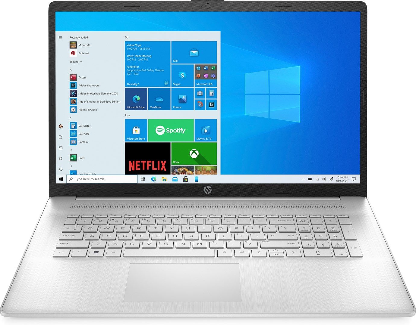 Laptop, HP 17-cn3053cl i5-1335U, 17,3", FHD AG 250nit IPS, 16GB,_3200MHz , SSD 512, IrisXe WiFi6 BT5, USB-C, 41Wh Win11, Natural Silver