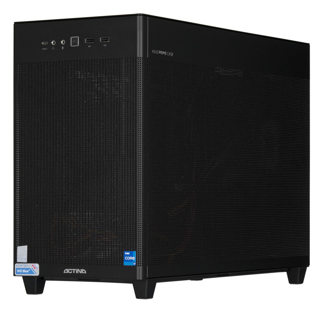 Kompjuter, Actina Mini Tower me procesor Intel® Core™ i7-13700, 16GB DDR4, 500GB SSD, Windows 11 Pro, ngjyrë e zezë