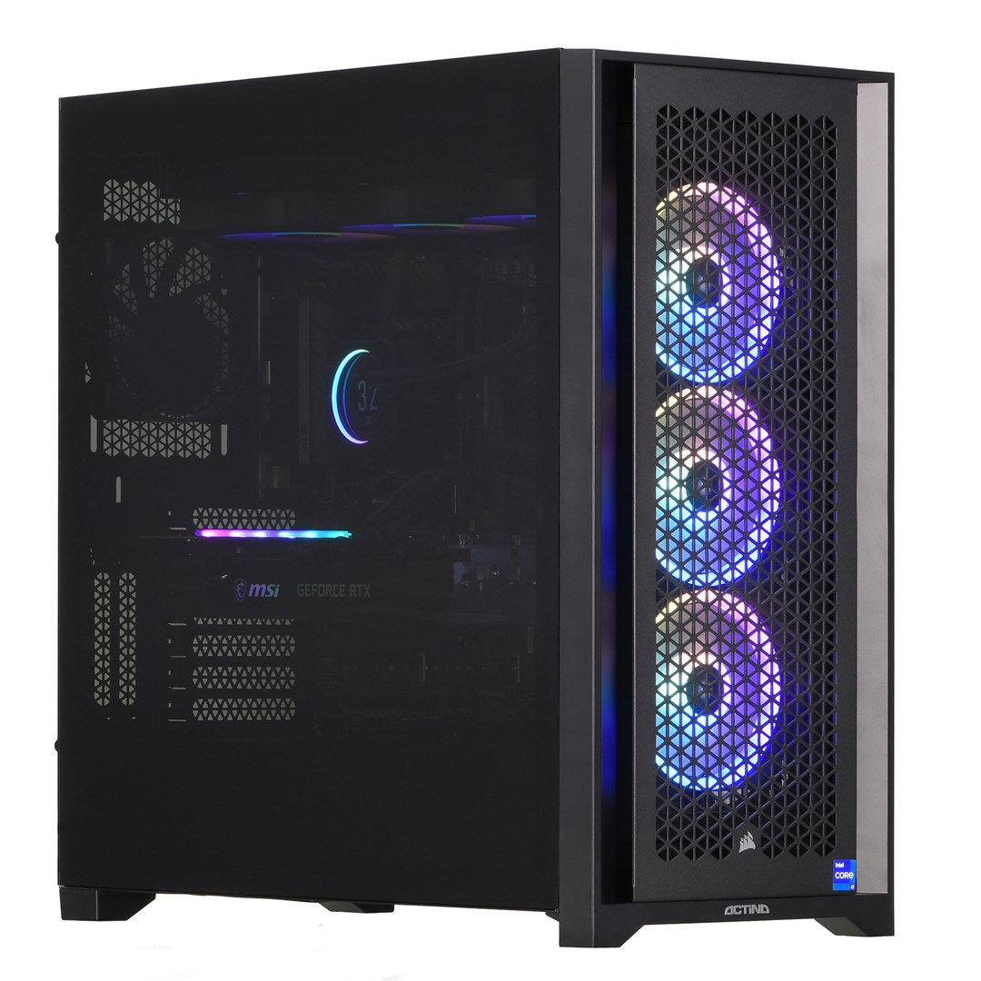 Kompjuter, Actina 5901443330028, AMD Ryzen™ 7 7800X3D 32 GB DDR5-SDRAM, 2 TB SSD, AMD Radeon RX 7900 XT, Midi Tower Black