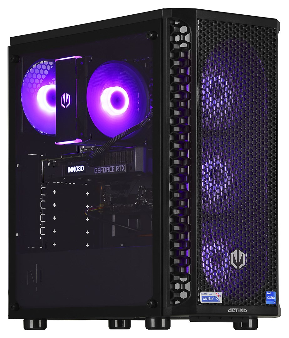 Kompjuter, Actina 5901443335429, Intel® Core™ i5 i5-12400F, 16GB DDR4-SDRAM, 1TB SSD, NVIDIA, GeForce, RTX 3060, Midi Tower I Zi