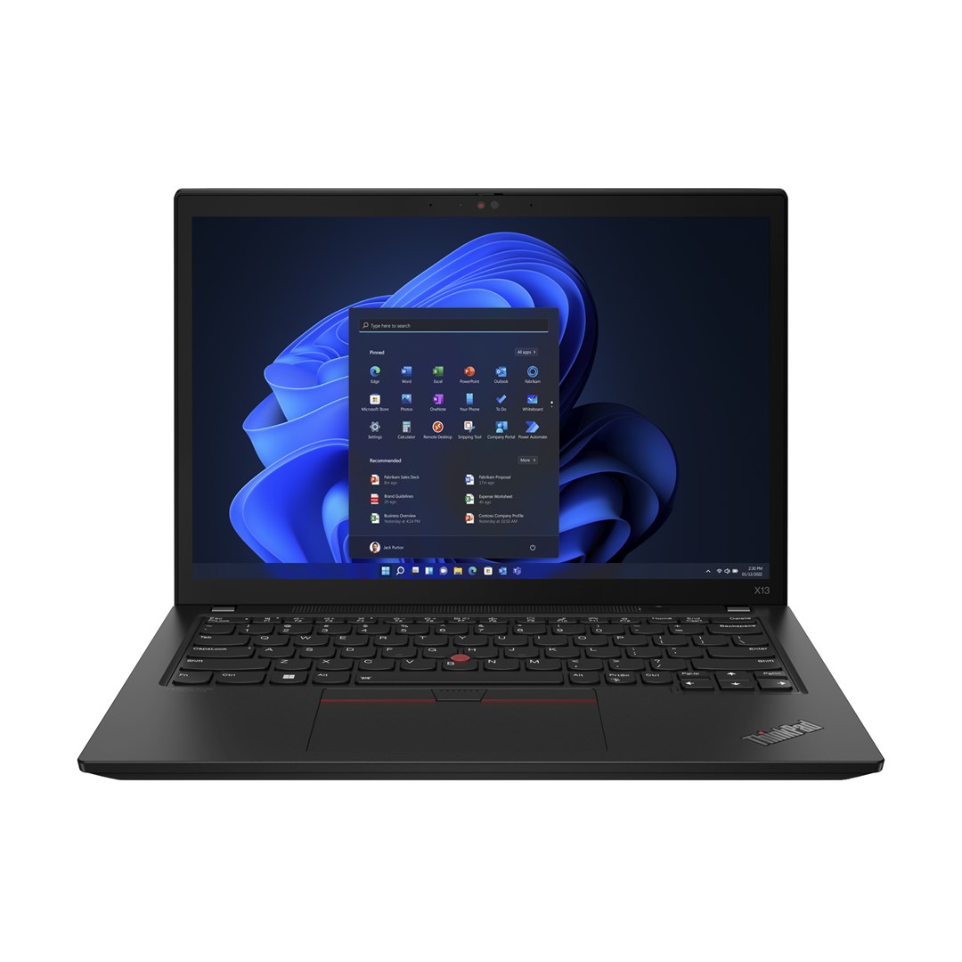 Laptop, Lenovo ThinkPad X13 G3 Intel® Core™ i5 i5-1245U, 33.8cm, 13.3", WUXGA, 16 GB LPDDR5-SDRAM, 512 GB SSD, Wi-Fi 6E (802.11ax) Windows 11 Pro, i zi
