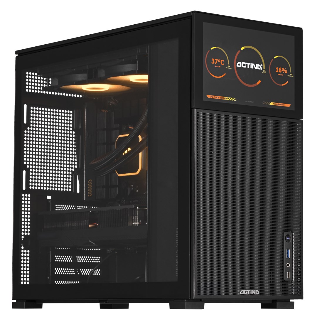 Kompjuter Actina 5901443390459 AMD Ryzen™ 7 7800X3D 32 GB DDR5-SDRAM 2 TB SSD NVIDIA GeForce RTX 4090 Midi Tower Black