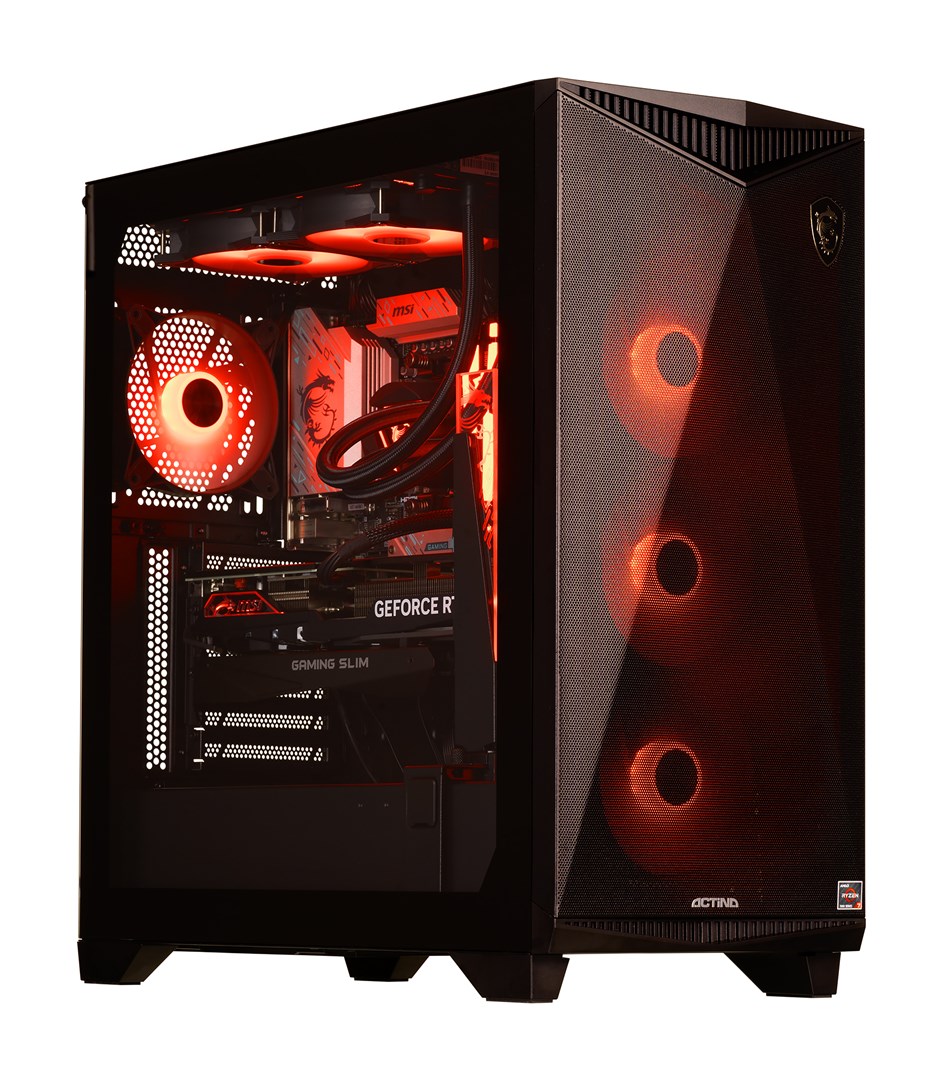 Kompjuter Actina 5901443403371 AMD Ryzen™ 7 7700X 32 GB DDR5-SDRAM 2 TB SSD NVIDIA GeForce RTX 4070 SUPER Midi Tower Black