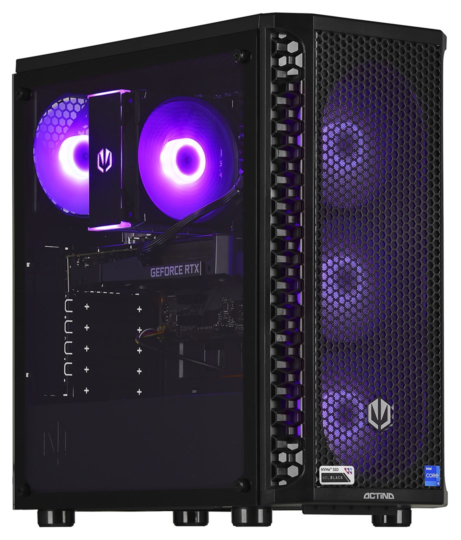 Kompjuter, Actina PC Intel® Core™ i5 i5-12400F 16 GB DDR4-SDRAM 1 TB SSD NVIDIA GeForce RTX 5060 Midi Tower Black