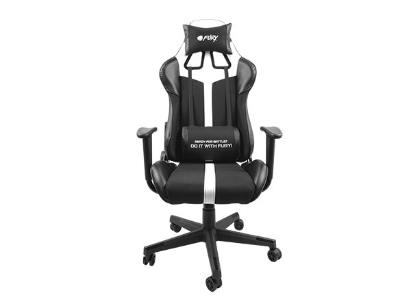 Karrige, FURY, Avenger XL, Universal, gaming, chair, Padded, seat e Zezë & e Bardhë