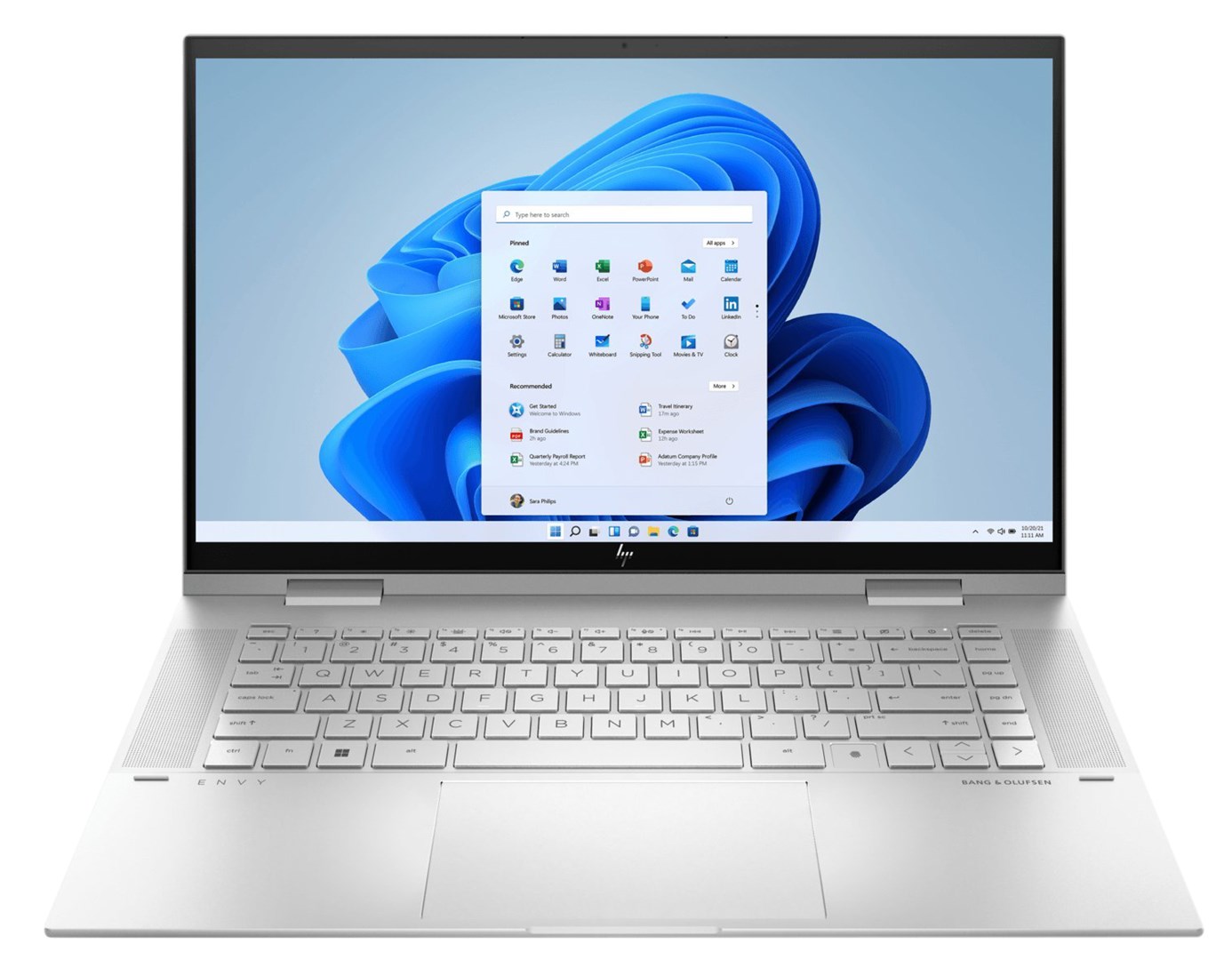 Laptop, HP ENVY x360 15-ES2050WM Intel® Core™ i5 i5-1240P, Hybrid (2-in-1), 39.6cm, 15.6", Full HD Touchscreen, 16 GB DDR4-SDRAM, 512 GB SSD, Wi-Fi 6E (802.11ax), Windows 11 Home, i argjendte