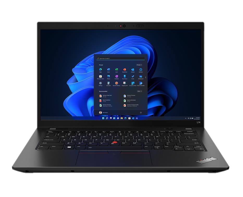 Laptop, Lenovo ThinkPad L14 AMD Ryzen™ 5 PRO 5675U, 35.6 cm (14"), Touchscreen Full HD, 16 GB DDR4-SDRAM, 512 GB SSD, Wi-Fi 6E (802.11ax), Windows 11 Pro,i zi