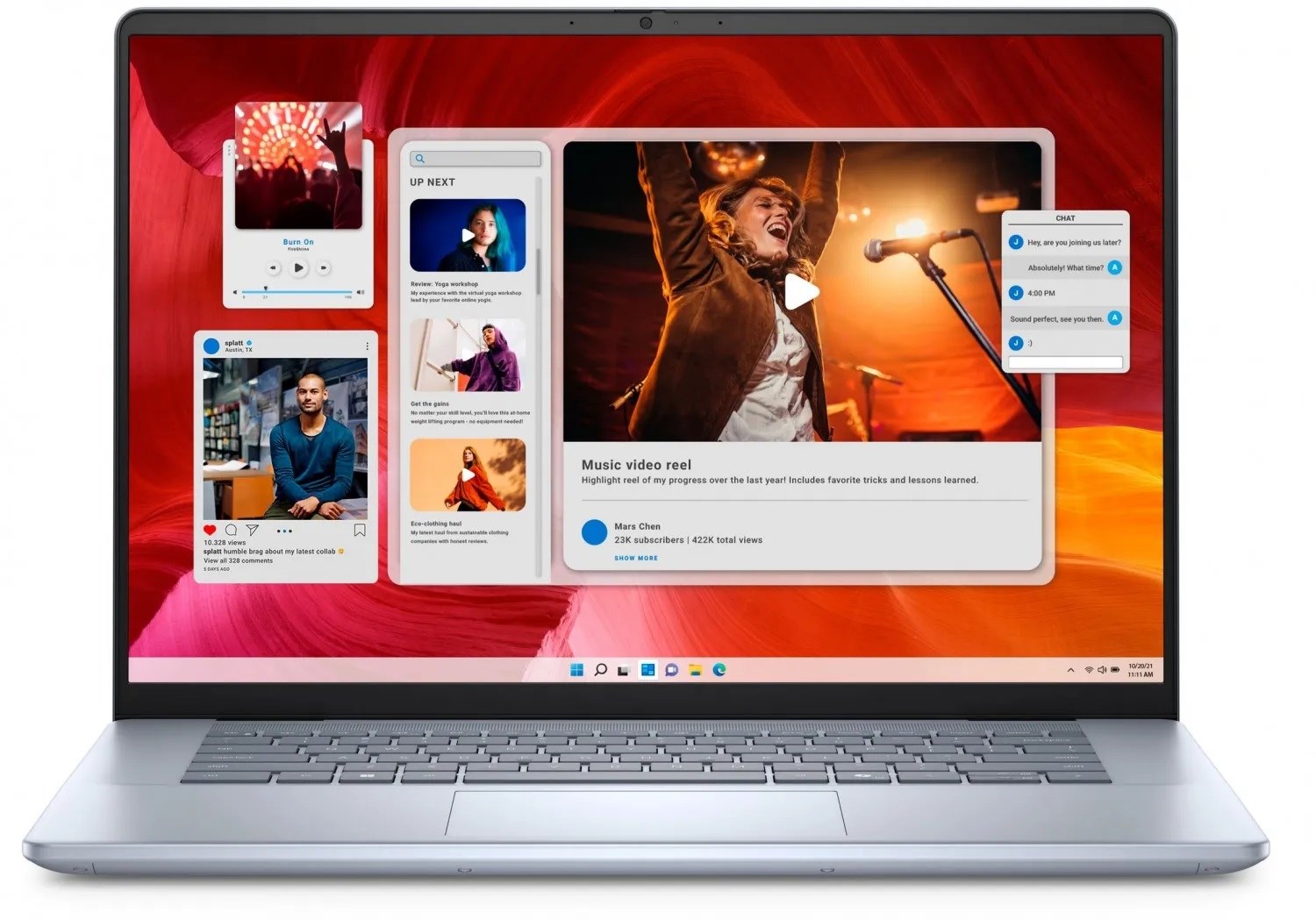 Laptop, DELL Inspiron 16 7640 Intel Core Ultra 9 185H, 40.6 cm (16, Touchscreen Full HD+ 32 GB, LPDDR5x-SDRAM 2 TB SSD, Wi-Fi 6E (802.11ax), Windows 11 Home, i kaltert