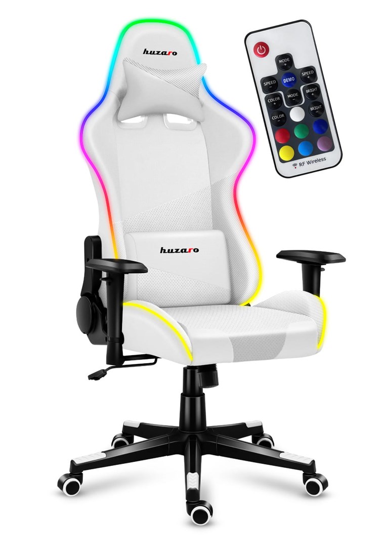 Karrige, Huzaro, Force 6.2 e Bardhë, RGB, gaming chair