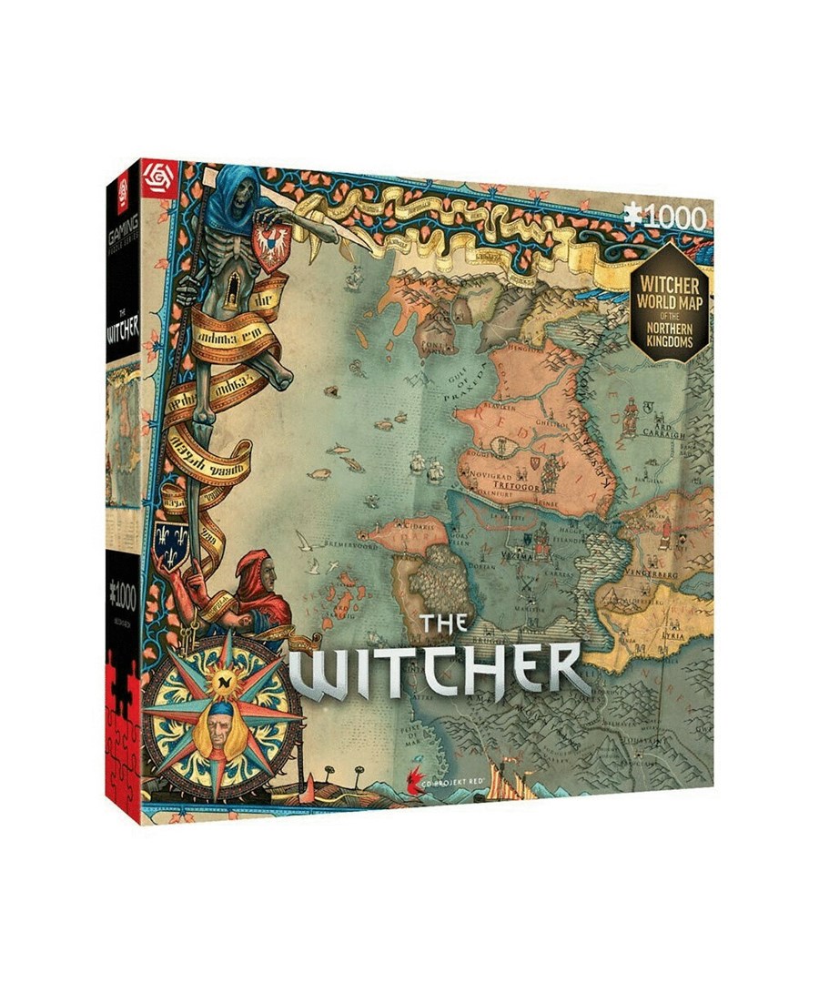 Jigsaw puzzle Good Loot The Witcher: Northern Kingdom Map (1000 copë)
